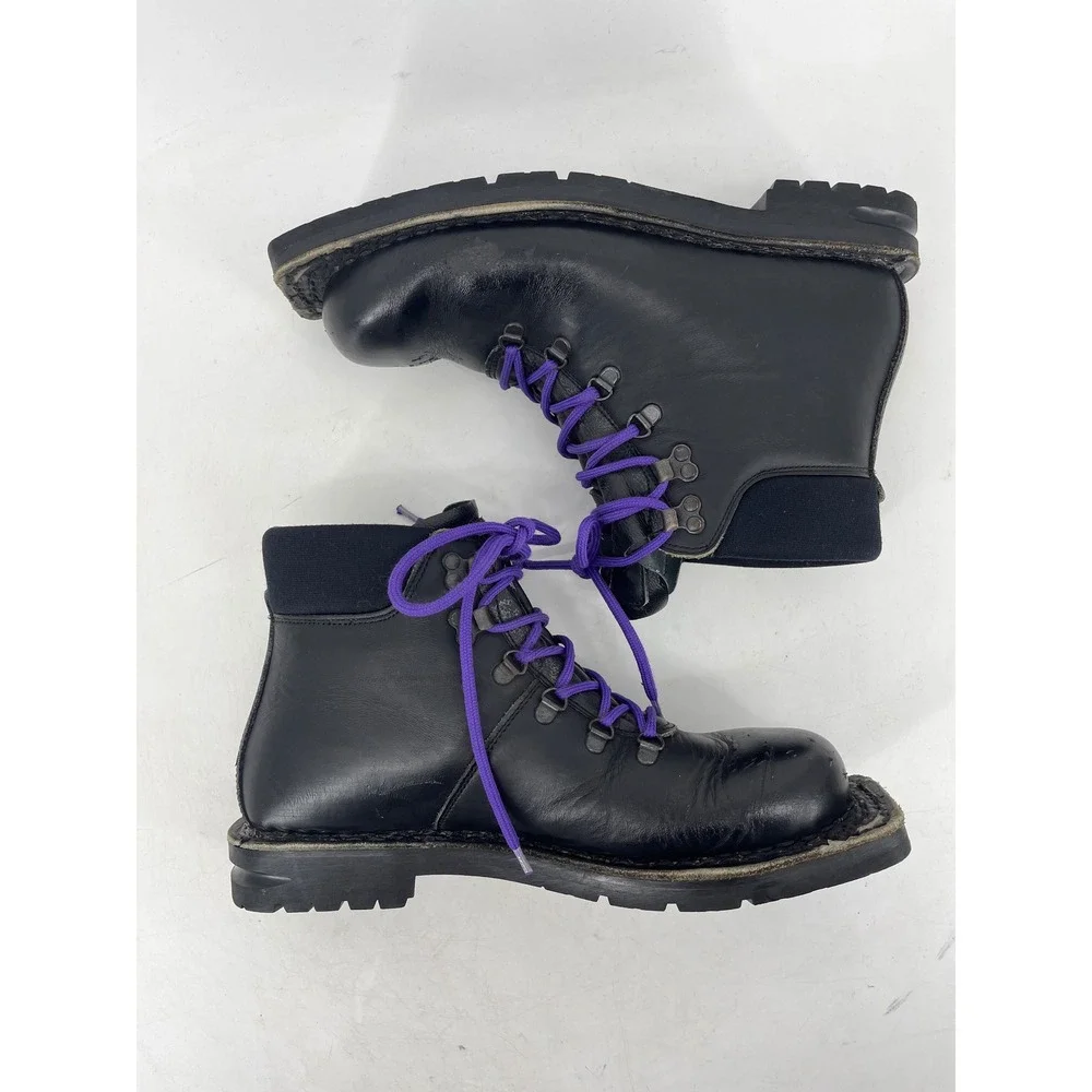Alico Leather Cross Country Ski Boots Unisex Black Good 75mm Nordic Norm Vibram - Picture 5 of 10